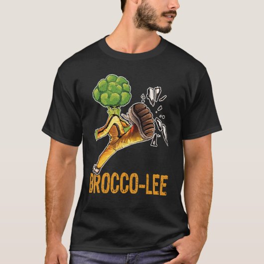 T-shirt Pun Papa Joke Brocco Lee Vegetable Broccoli (Devant)