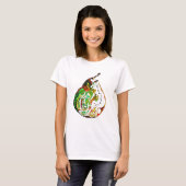 T-shirt Pun Pearfect Pear fruit pop art illustration (Devant entier)