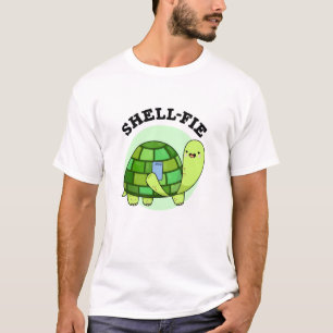 T-shirt Pun Selfie Tortoise Funny à Shell-fie