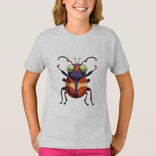 T-shirt Punaise de lit colorée (Devant)
