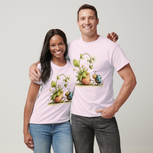 T-shirt Punaises de fraise (Unisexe)