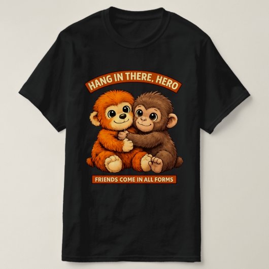 T-shirt Punch-kun Monkey Design Classic -Friendship  (Design devant)
