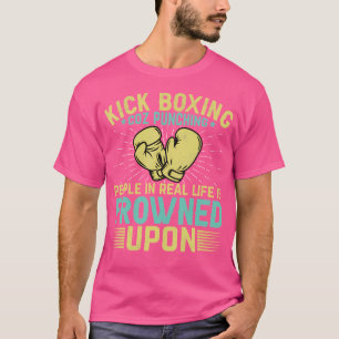 T-shirt Punch Les Gens Sont Congelés Sur Kickboxing Drôle