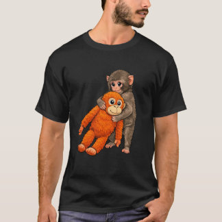 T-shirt Punch Monkey and Stuffed Animal Punch Fan Viral Vi