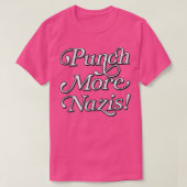 T-shirt Punch Plus Nazis Style Rétro Style Typographie Des (Design devant)