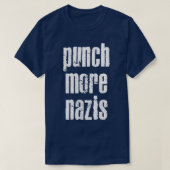 T-shirt Punch Plus Nazis Style Rétro Style Typographie Des (Design devant)