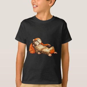 T-shirt Punch singe bébé mignon animal drôle 