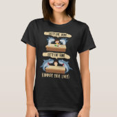 T-shirt Punctuation Saves Lives Shark - Let's Eat Bob Funn (Devant)