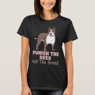 T-shirt Punir L'OEuf Pas La race Pitbull Print Pit Bu