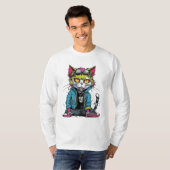T-shirt Punk Bad Cat (Devant entier)