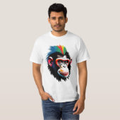 T-shirt Punk Chimp (Devant entier)