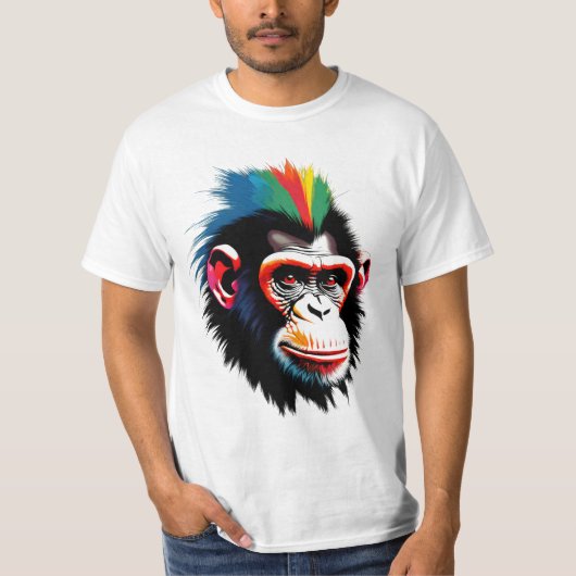 T-shirt Punk Chimp (Devant)