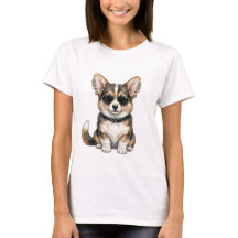 T-shirt Punk Corgi aan beide zijden