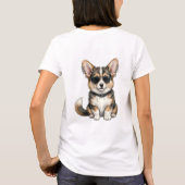 T-Shirt Punk Corgi des deux côtés (Dos)
