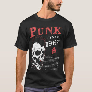 T-shirt Punk Depuis 1967, Punks Not Dead, 57 ans et