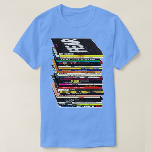T-shirt Punk Music CDVinyl Stack (Design devant)