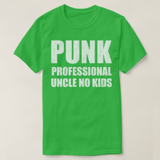 T-shirt Punk Professional Oncle No Kids 3 (Design devant)