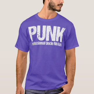 T-shirt Punk Professional Oncle No Kids Funny Définition P