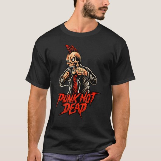 T-shirt Punk, Rock Et Roll (Devant)