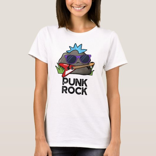 T-shirt Punk Rock Funny Music Pun  (Devant)