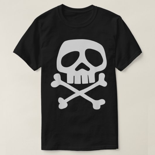 T-shirt Punk Rock Skull and Bones 1980 Punk Rock Misfit (Design devant)