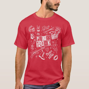 T-shirt Punk Rock Sur Rock Buddy Concert Mains de squelett