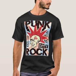T-shirt Punk Rock Vintage UK Drapeau Concert Musique Briti