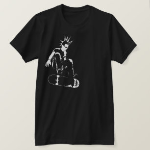 T-shirt punk skateboard