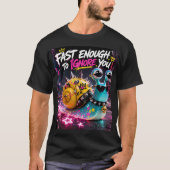 T-shirt Punk Snail "Fast Enough" – Double-Sided 3D Graphic (Devant)