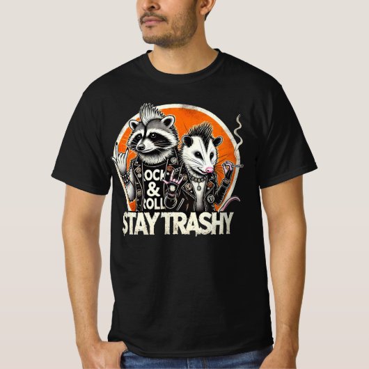 T-shirt Punk Stay Trashy (Devant)