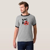 T-shirt Punks de VCFA ! Sonnerie (de logo noir) (Devant entier)