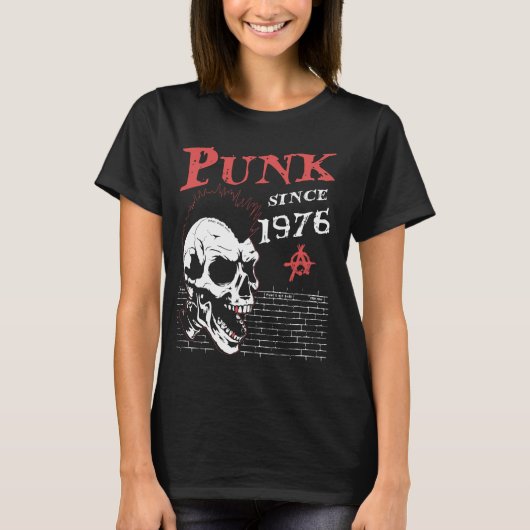 T-shirt Punks Not Dead, 48 ans et punk, Punk (Devant)
