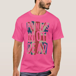 T-shirt Punk's Not Dead Vintage Royaume-Uni London Flag Pu