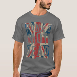 T-shirt Punks Not Dead Vintage Royaume-Uni Londres Drapeau