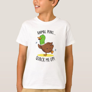 T-shirt Puns Animaux Me Quack Up Funny Pun Canard