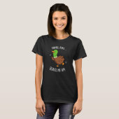 T-shirt Puns Animaux Quack Me Up Funny Pun Canard Dark BG (Devant entier)