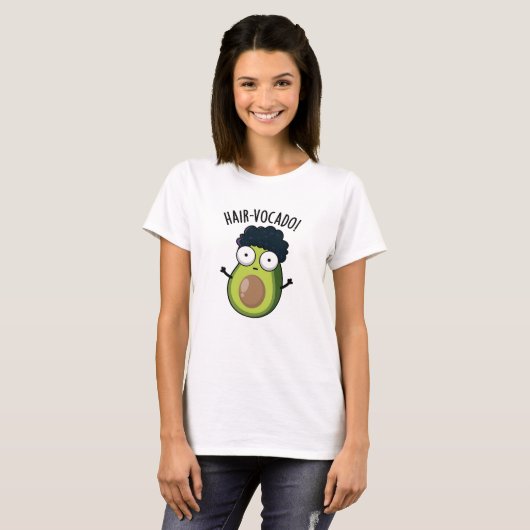 T-shirt Puns d'Avocado amusants en coiffure (Devant entier)