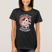 T-shirt Puns de vache Udderly Amooing Funny Animal Pun Dar (Devant)