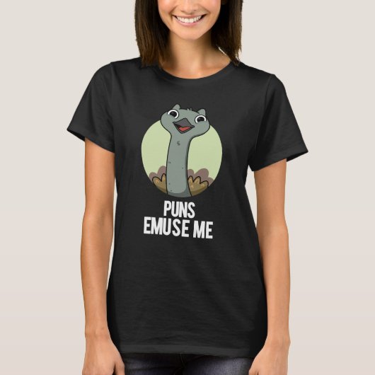 T-shirt Puns Emuse Me Drôle Emu Pun (Devant)