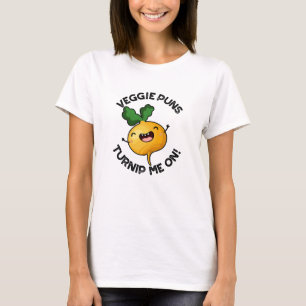 T-shirt Puns Veggie Turnip Me Sur Pun Vegetable Drôle