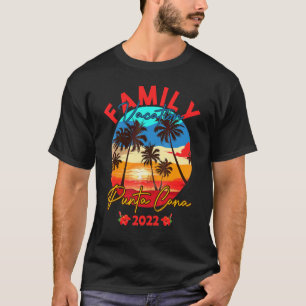 T-shirt Punta Cana 2022 Dominicaine Vacances Famille Corre