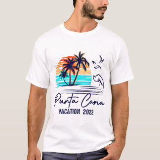 T-shirt Punta Cana 2022 République Dominicaine Amis Famill