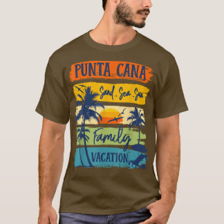 T-shirt Punta Cana Dominicaine Vacation 2022 Famille corre