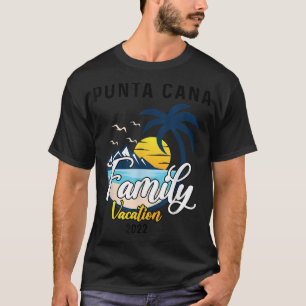 T-shirt Punta Cana Famille Vacation 2022 Correspondant Dom