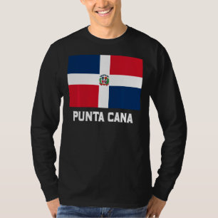 T-shirt Punta Cana République dominicaine Drapeau Emblem E