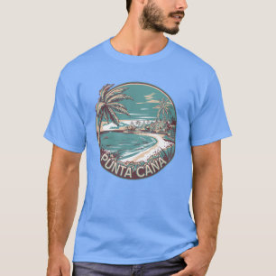 T-shirt Punta Cana République Dominicaine Insigne d'Art Vo