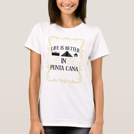 T-shirt Punta Cana République Dominicaine Plan Skyline Vil (Devant)