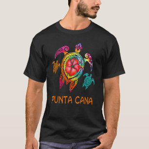 T-shirt Punta Cana Tie Dye Tortue de mer Vacances Chemise