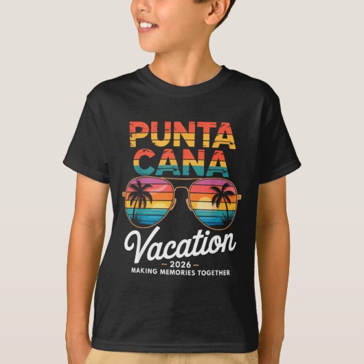 T-shirt Punta Cana Vacation 2026 Making Memories Summer Be (Devant)