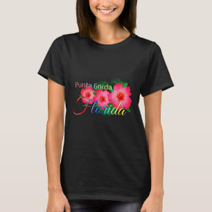 T-shirt Punta Gorda Floride Fleurs tropicales Famille Vaca